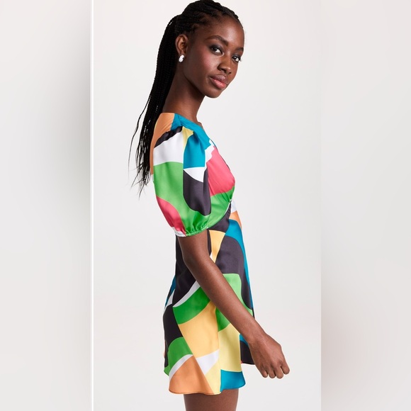 $265 MRSP | STAUD - Mini Milla Dress | Marble Wave | NWT | 00 - Picture 3 of 16